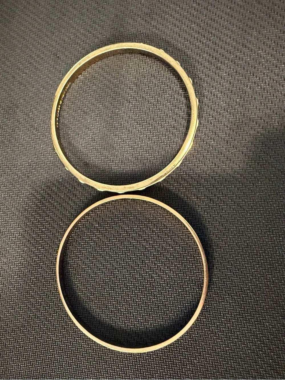 Kate Spade Gold-Tone Women's Bangle Bracelets - Set of 2 - Read —